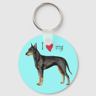 Porte-clés I Love my Manchester Terrier