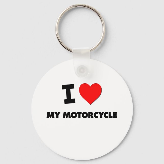 Porte-clés I Love My Motorcycle (Recto)