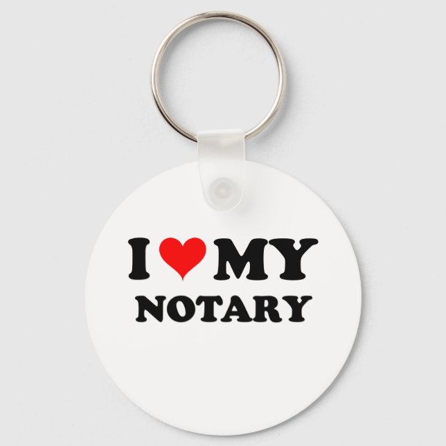 Porte-clés I Love My Notary (Recto)