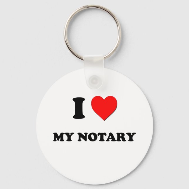 Porte-clés I love My Notary (Recto)
