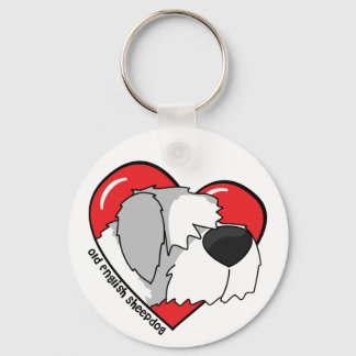 Porte-clés I Love my Old English Sheepdog Porte - clé