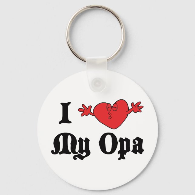 Porte-clés I Love My Opa (Recto)