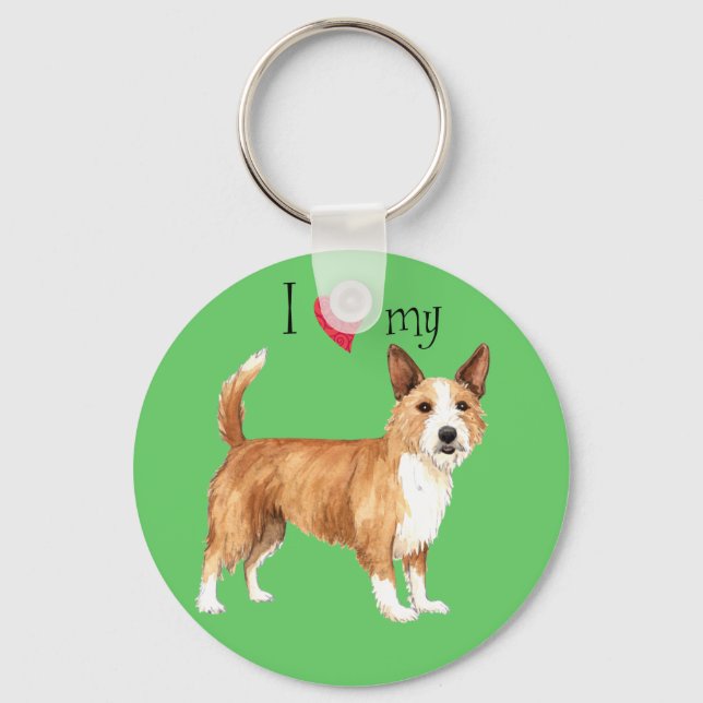 Porte-clés I Love my Portuguese Podengo Pequeno (Recto)