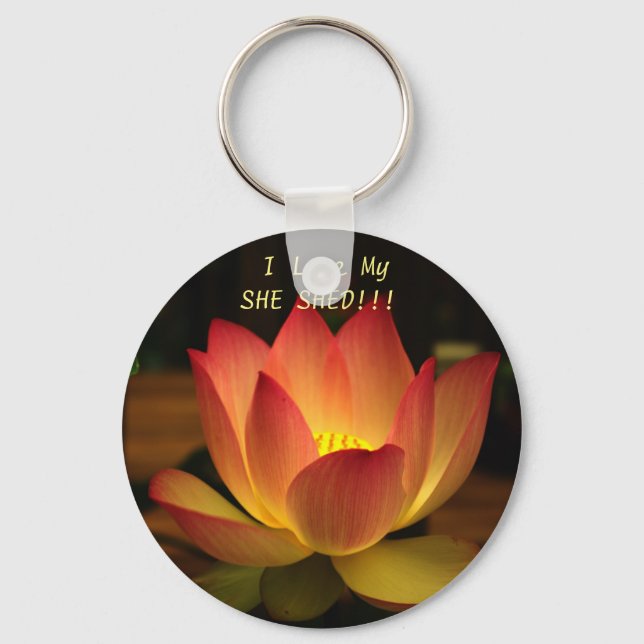 Porte-clés I Love My SHE SHED!!! Lotus Keychain (Recto)