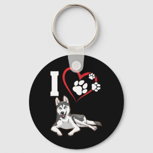 Porte-clés I love my siberian husky dog   Home Decor Venin