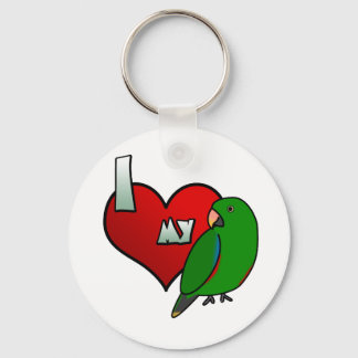 Porte-clés I Love my Solomon Islands Eclectus Porte - clé