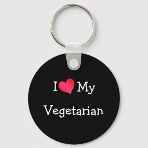 Porte-clés I Love My Vegetarian