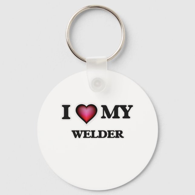 Porte-clés I love my Welder (Recto)