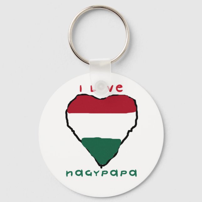 Porte-clés I Love Nagypapa Porte - clé (Recto)