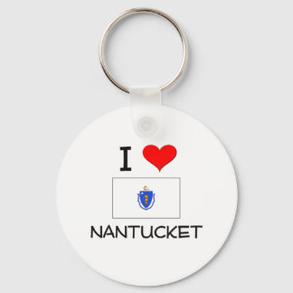 Porte-clés I Love Nantucket Massachusetts