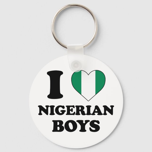 Porte-clés I love Nigérian Boys (Recto)