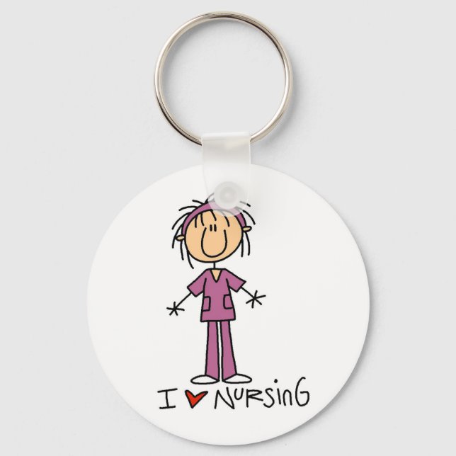 Porte-clés I Love Nursing T-shirts and Gifts (Recto)