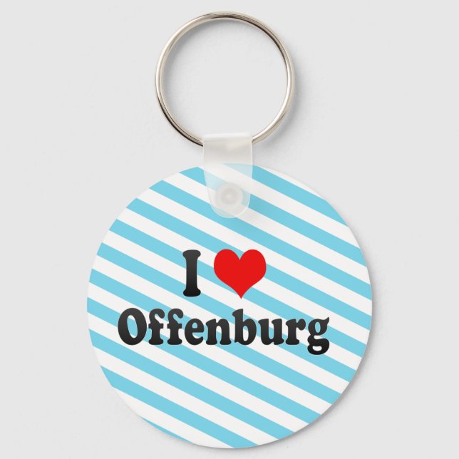 Porte-clés I Love Offenburg, Allemagne (Recto)
