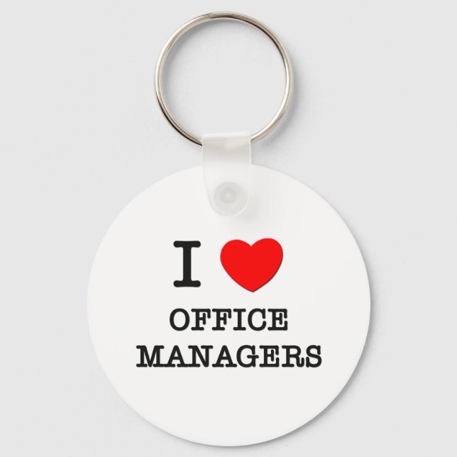 Porte-clés I Love Office Managers (Recto)