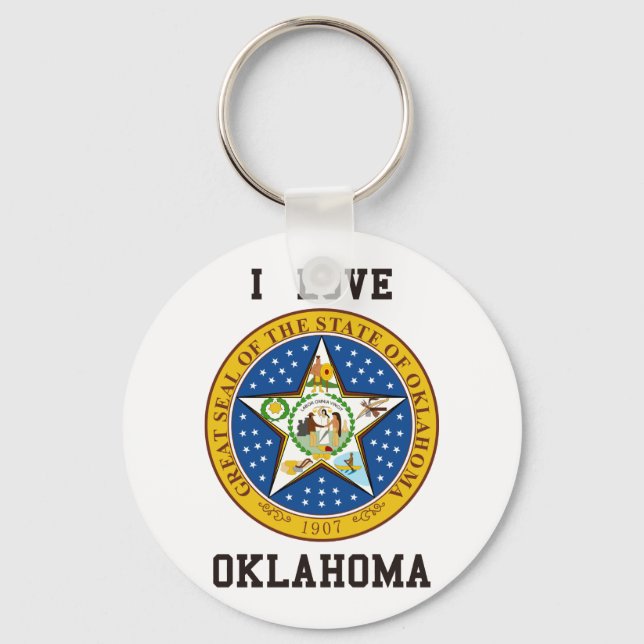 Porte-clés I Love Oklahoma (Recto)
