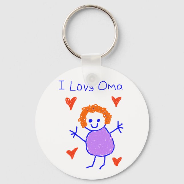 Porte-clés I Love Oma (Recto)