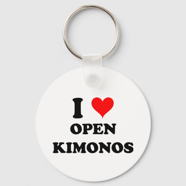 Porte-clés I Love Open Kimonos (Recto)