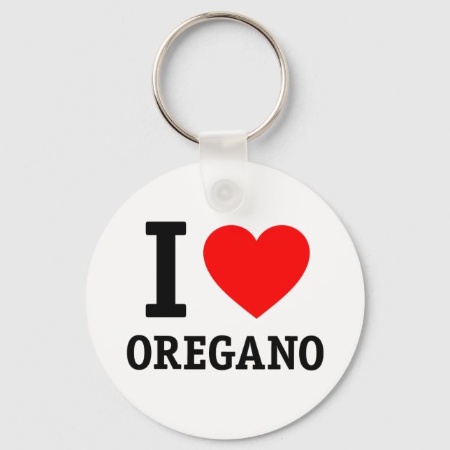 Porte-clés I Love Oregano (Recto)