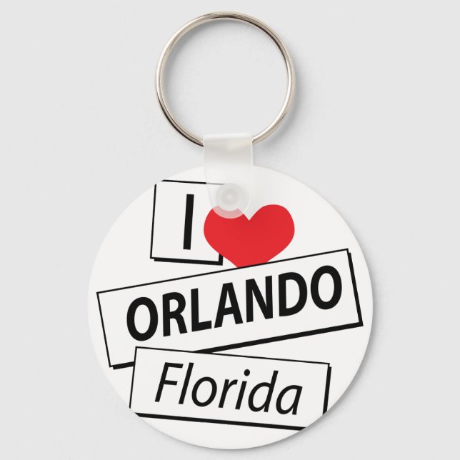Porte-clés I Love Orlando Florida (Recto)