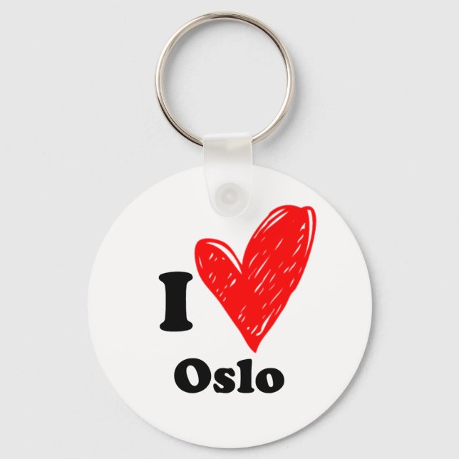 Porte-clés I Love Oslo (Recto)