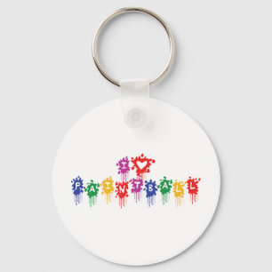 Porte-clés I Love Paintball Porte - clé