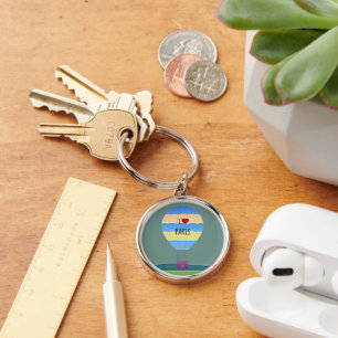 Porte-clés I Love Paris, Hot Air Balloon