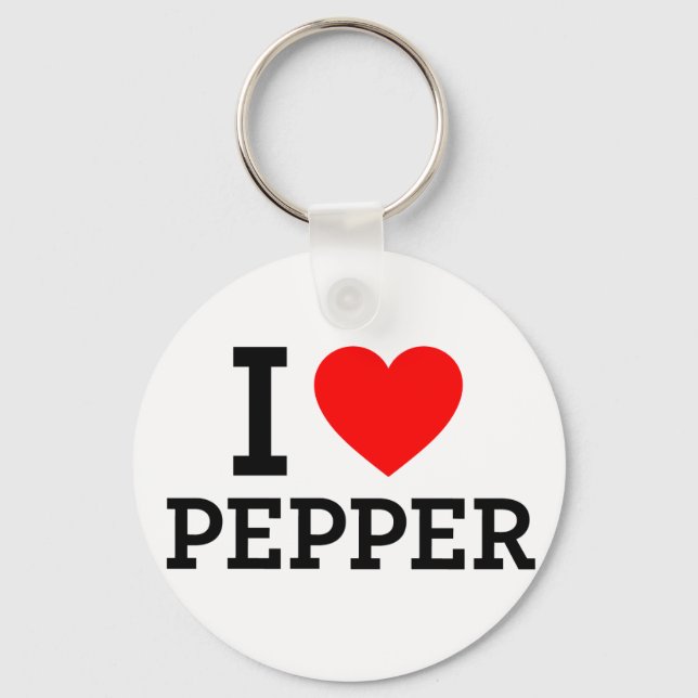 Porte-clés I Love Pepper (Recto)
