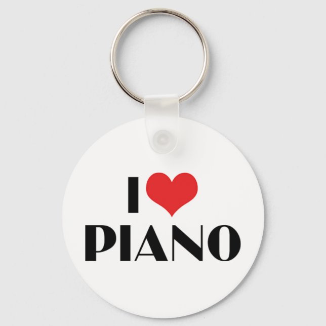 Porte-clés I Love Piano Porte - clé (Recto)