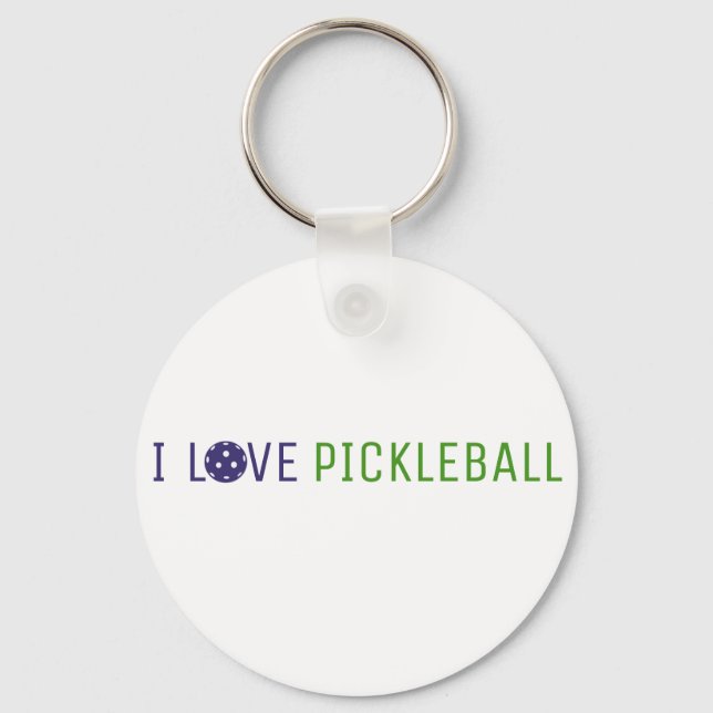 Porte-clés I Love Pickleball Porte - clé (Recto)
