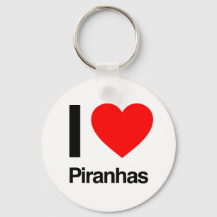 Porte-clés i love piranhas