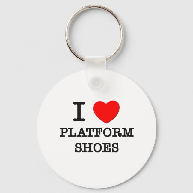 Porte-clés I Love Plateforme Chaussures (Recto)