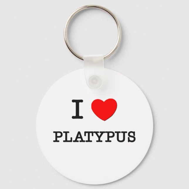 Porte-clés I Love PLATYPUS (Recto)