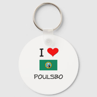 Porte-clés I Love Poulsbo Washington