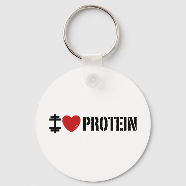 Porte-clés I Love Protein (Recto)
