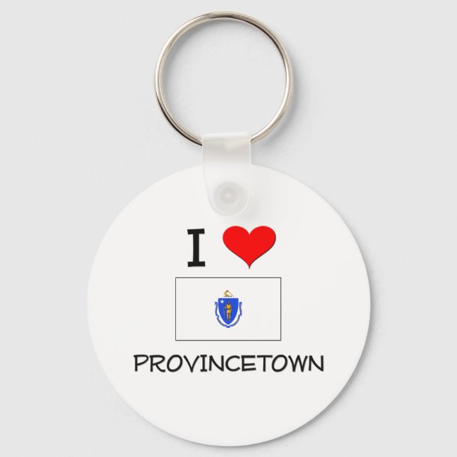 Porte-clés I Love Provincetown Massachusetts (Recto)