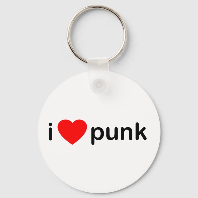Porte-clés I Love Punk (Recto)