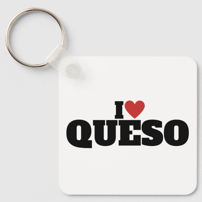 Porte-clés I Love Queso (Recto)