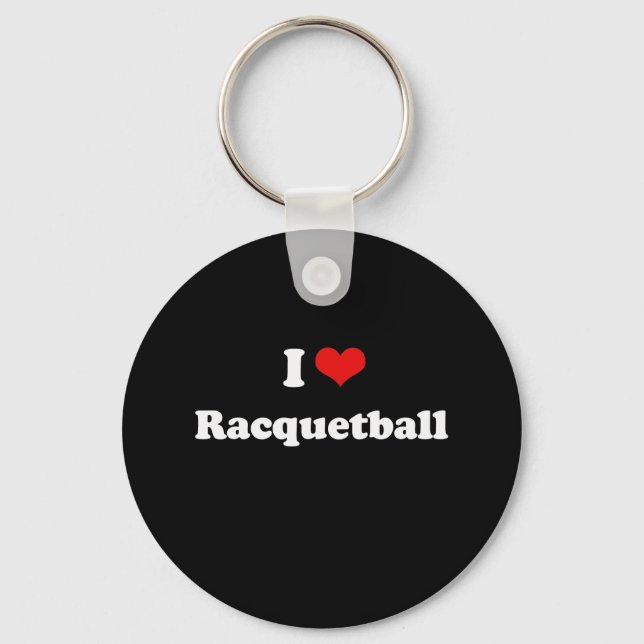 Porte-clés I Love Racquetball Tshirt (Recto)