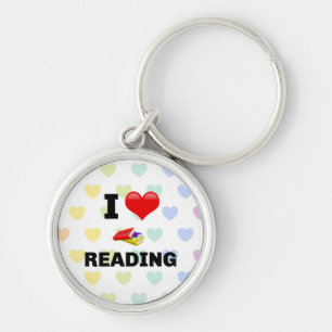 Porte-clés I Love Reading, Porte - clé design coloré