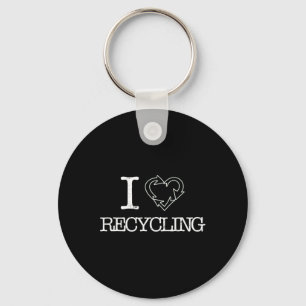 Porte-clés I Love Recycling Climate Change Jour des terres Sc