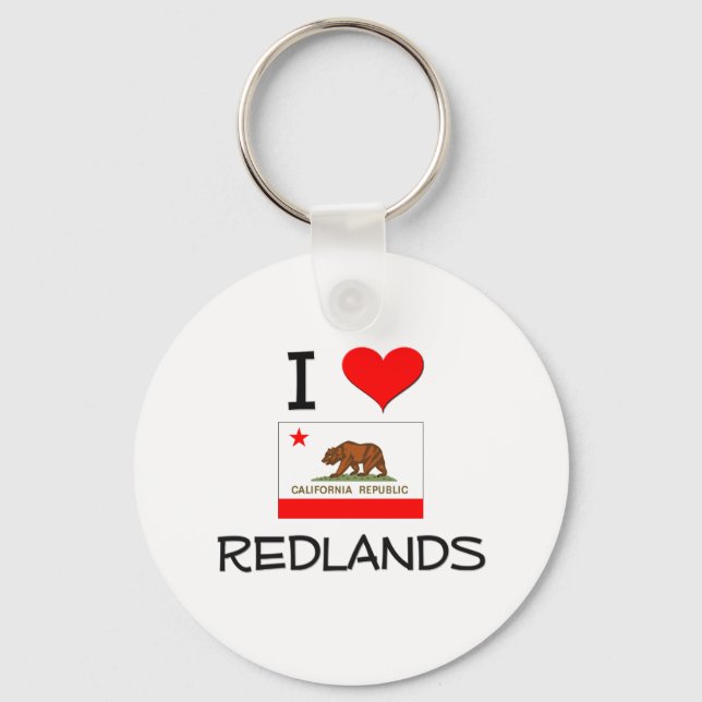 Porte-clés I Love REDLANDS California (Recto)