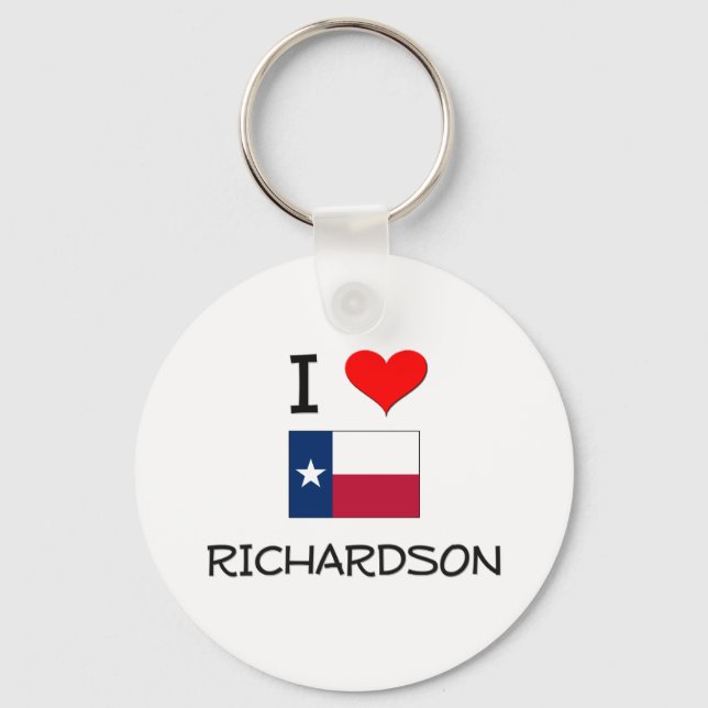 Porte-clés I Love Richardson Texas (Recto)