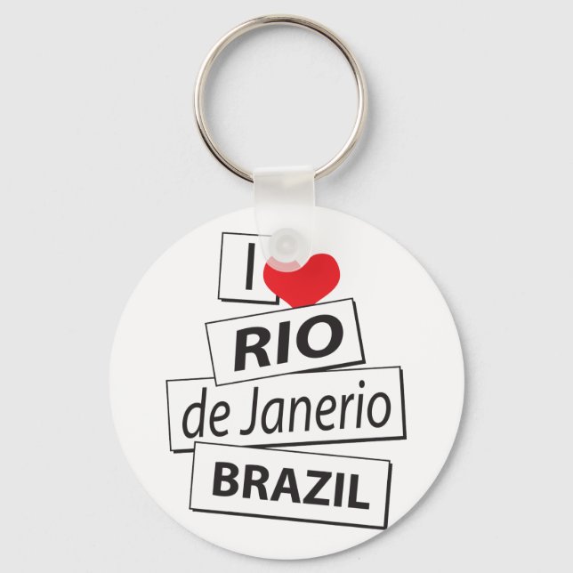 Porte-clés I Love Rio de Janerio Brésil (Recto)