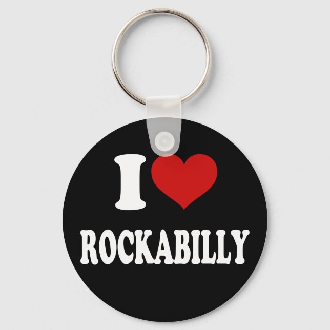 Porte-clés I Love Rockabilly (Recto)