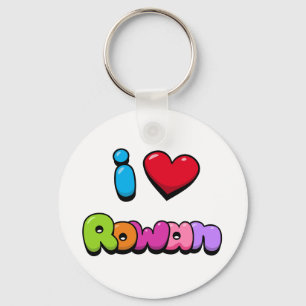 Porte-clés I Love Rowan