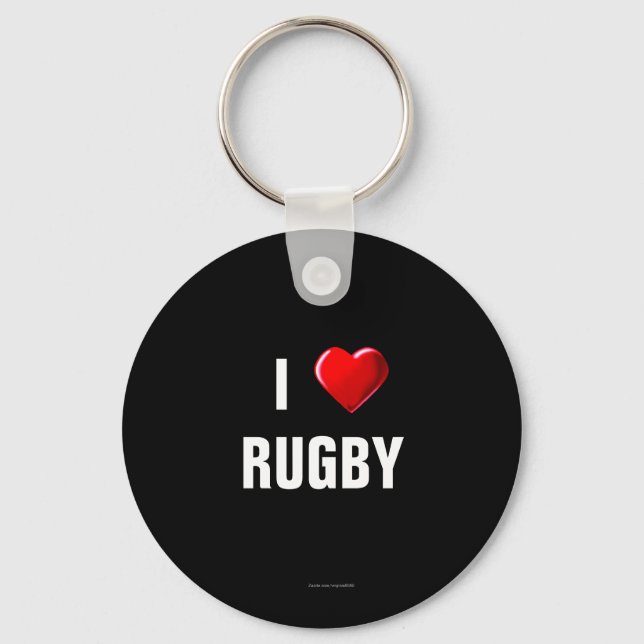 Porte-clés I Love Rugby keychain (Recto)