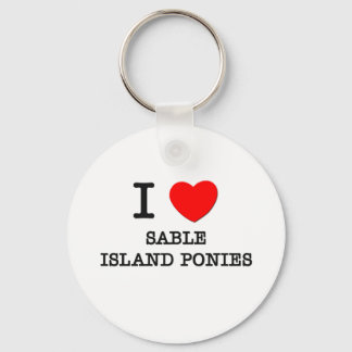 Porte-clés I Love Sable Island Ponies (Chevaux)