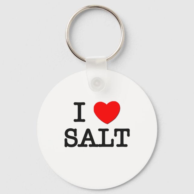 Porte-clés I Love SALT ( nourriture ) (Recto)