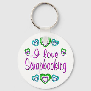 Porte-clés I Love scrapbooking