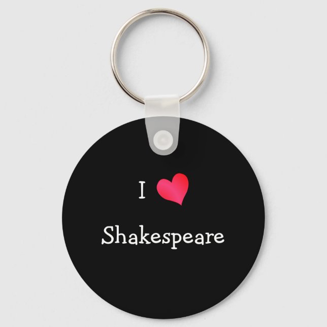 Porte-clés I Love Shakespeare (Recto)